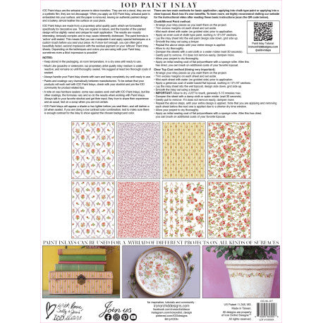 Ditsy Blooms Farbe inlay von Iron Orchid Designs IOD