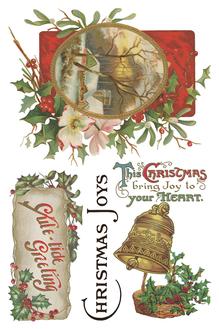 Christmas Joy Transfer by Iron orchid Designs IOD Christmas 2025  LIMITED EDITION