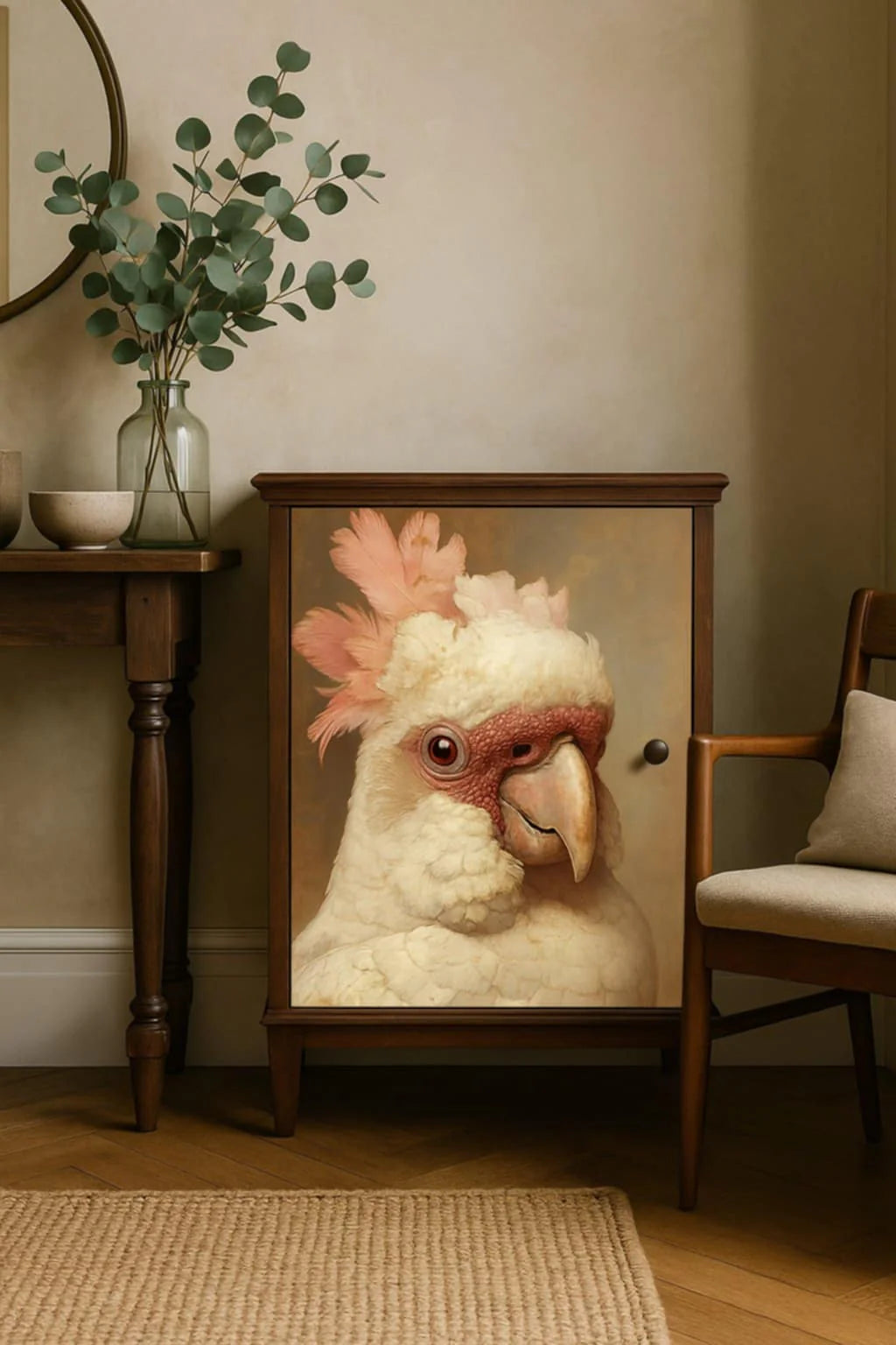 Mayor Mitchell - papel decoupage de menta