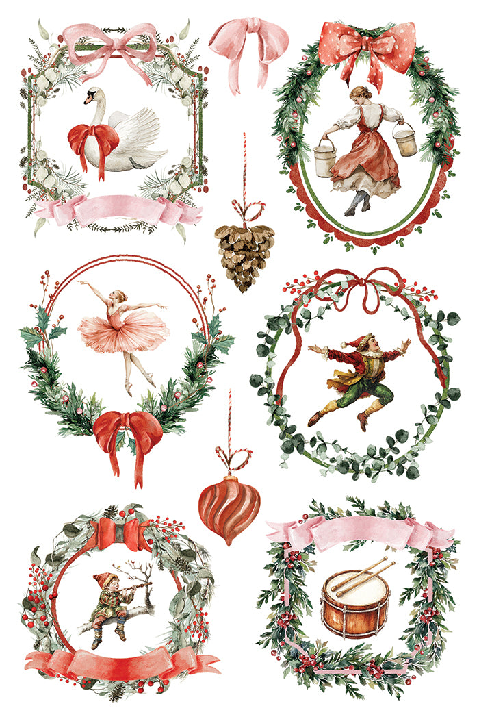 Partridge Lane Transfer by Iron orchid Designs IOD Christmas 2025  LIMITED EDITION