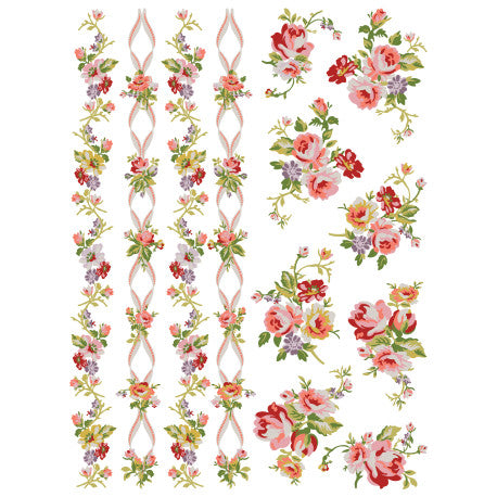 Ditsy Blooms Farbe inlay von Iron Orchid Designs IOD