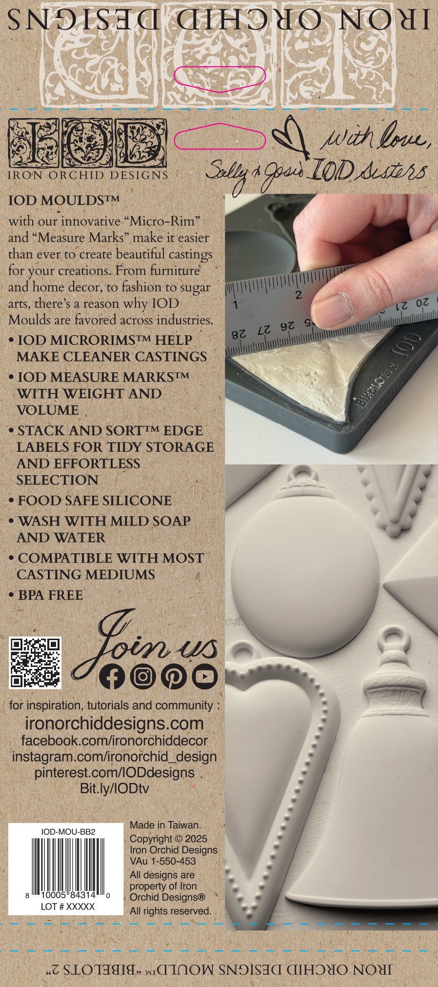 Bibelots 2 - Dekorform von Iron Orchid Designs IOD Weihnachten 2025 Limited Edition