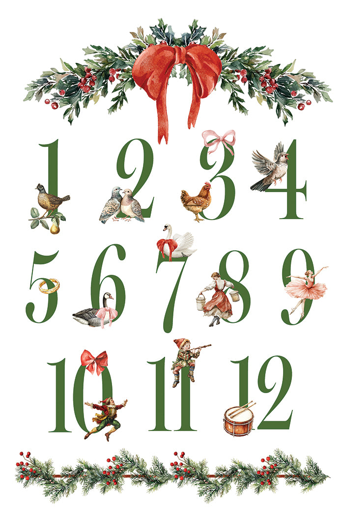 Partridge Lane Transfer by Iron orchid Designs IOD Christmas 2025  LIMITED EDITION