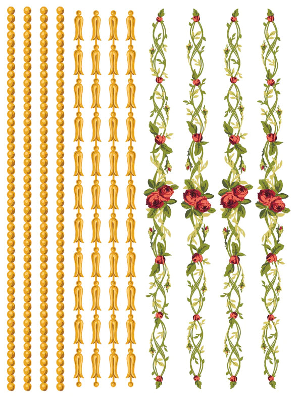 Petite Fleur Red pinta Red Pinte por Iron Orchid Designs IOD