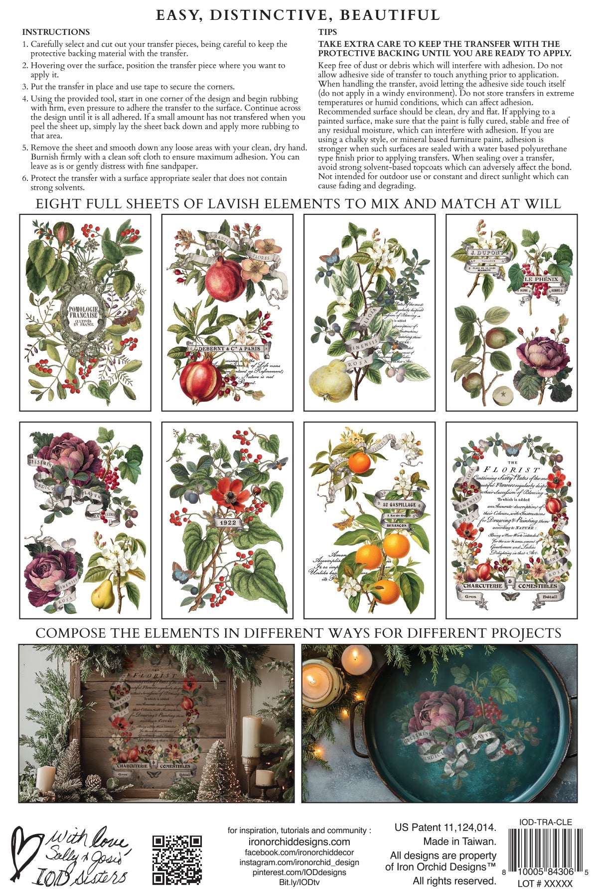 Clementine Transfer by Iron orchid Designs IOD Christmas 2025  LIMITED EDITION