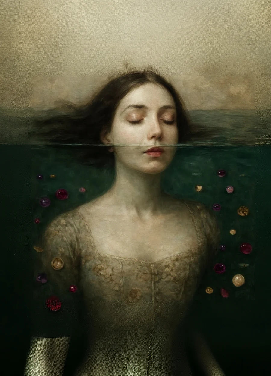 Cabeza sobre el agua - Mint Decoupage Paper - Mint by Michelle Limited Edition