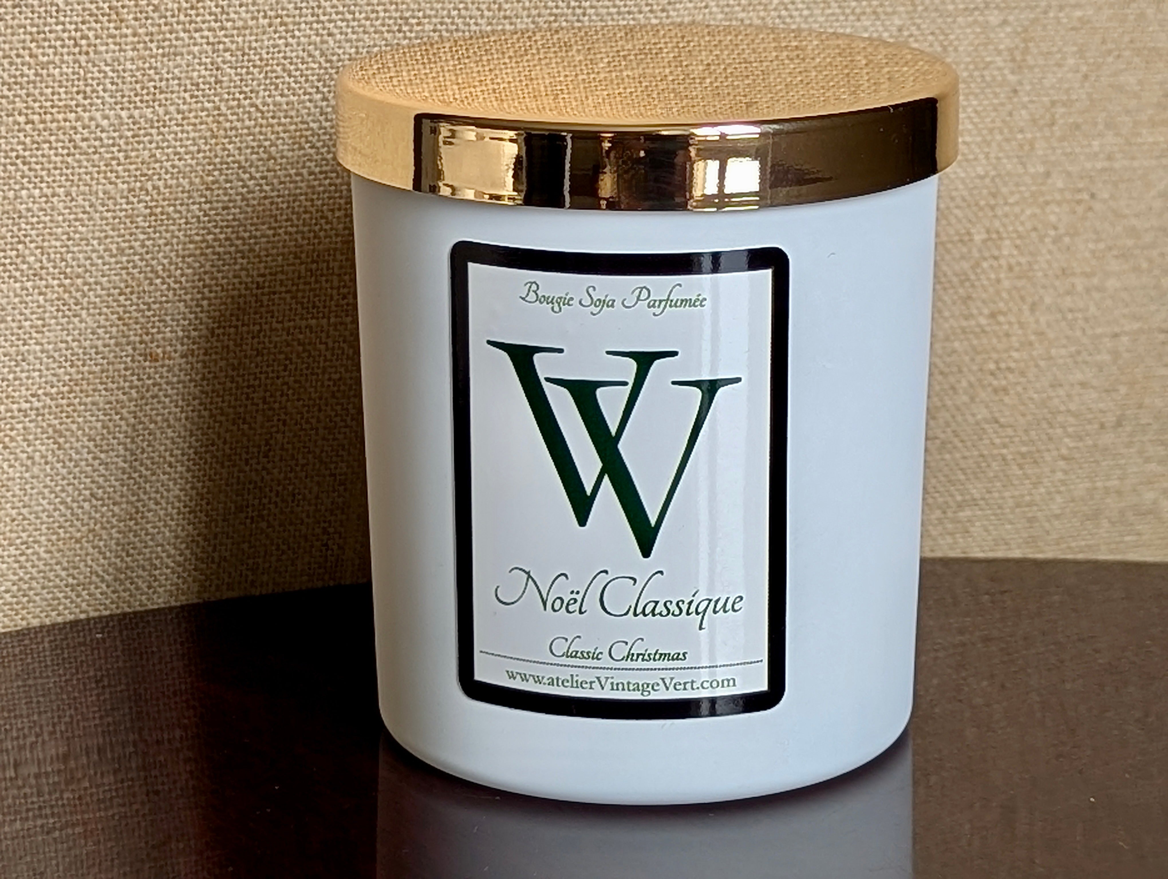 Vela clássica de soja de Natal