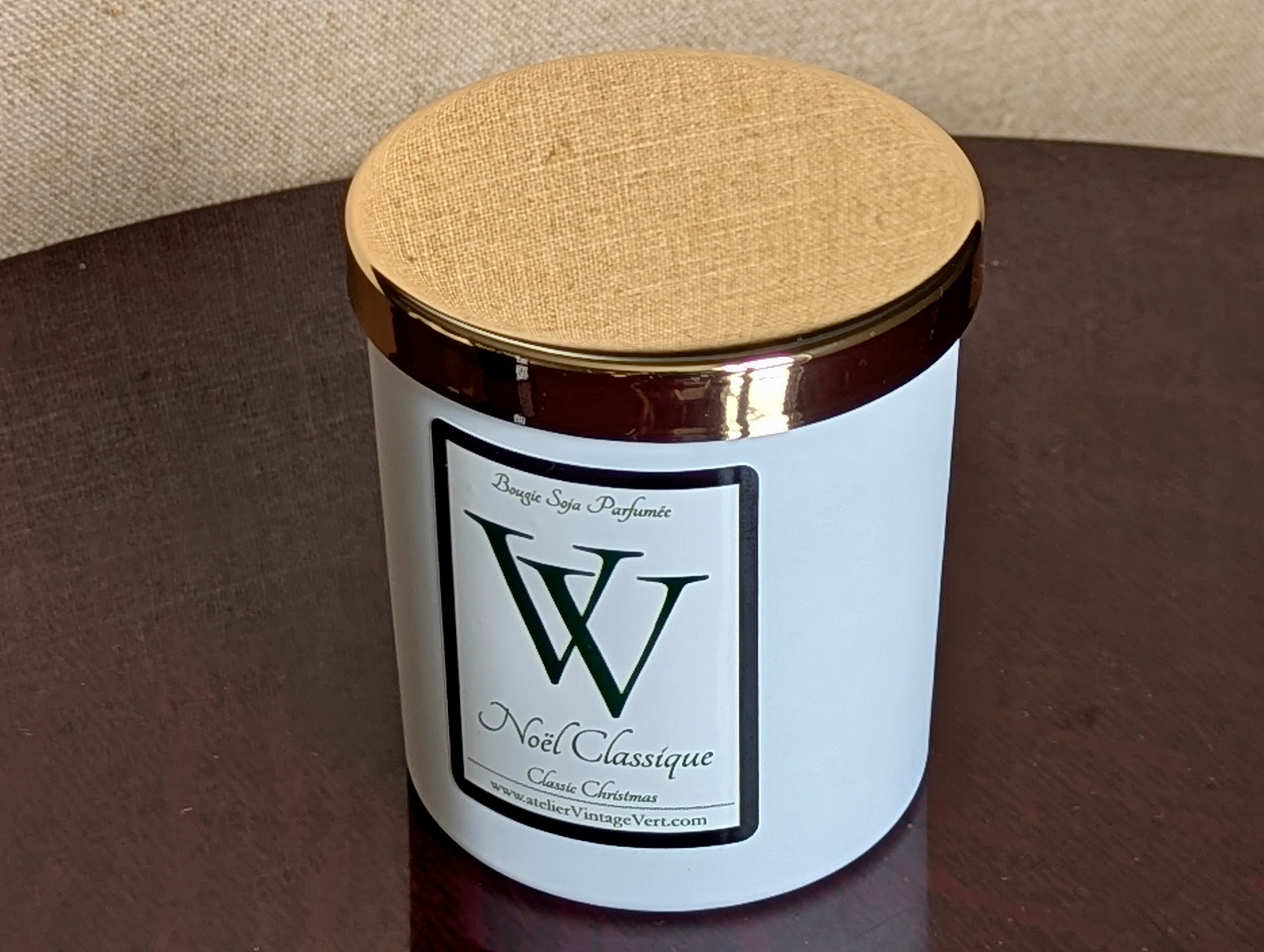 Vela clássica de soja de Natal