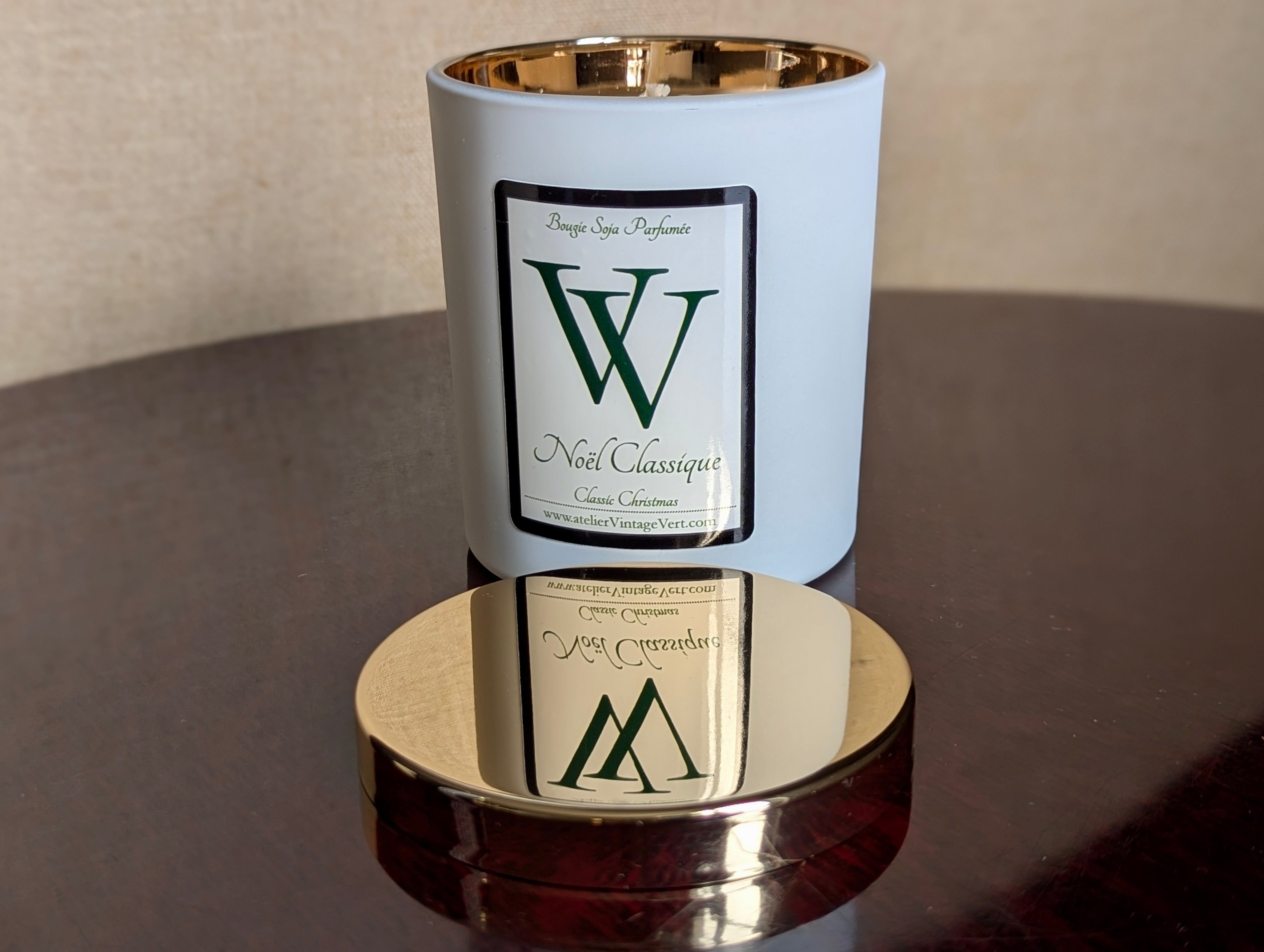 Vela clássica de soja de Natal