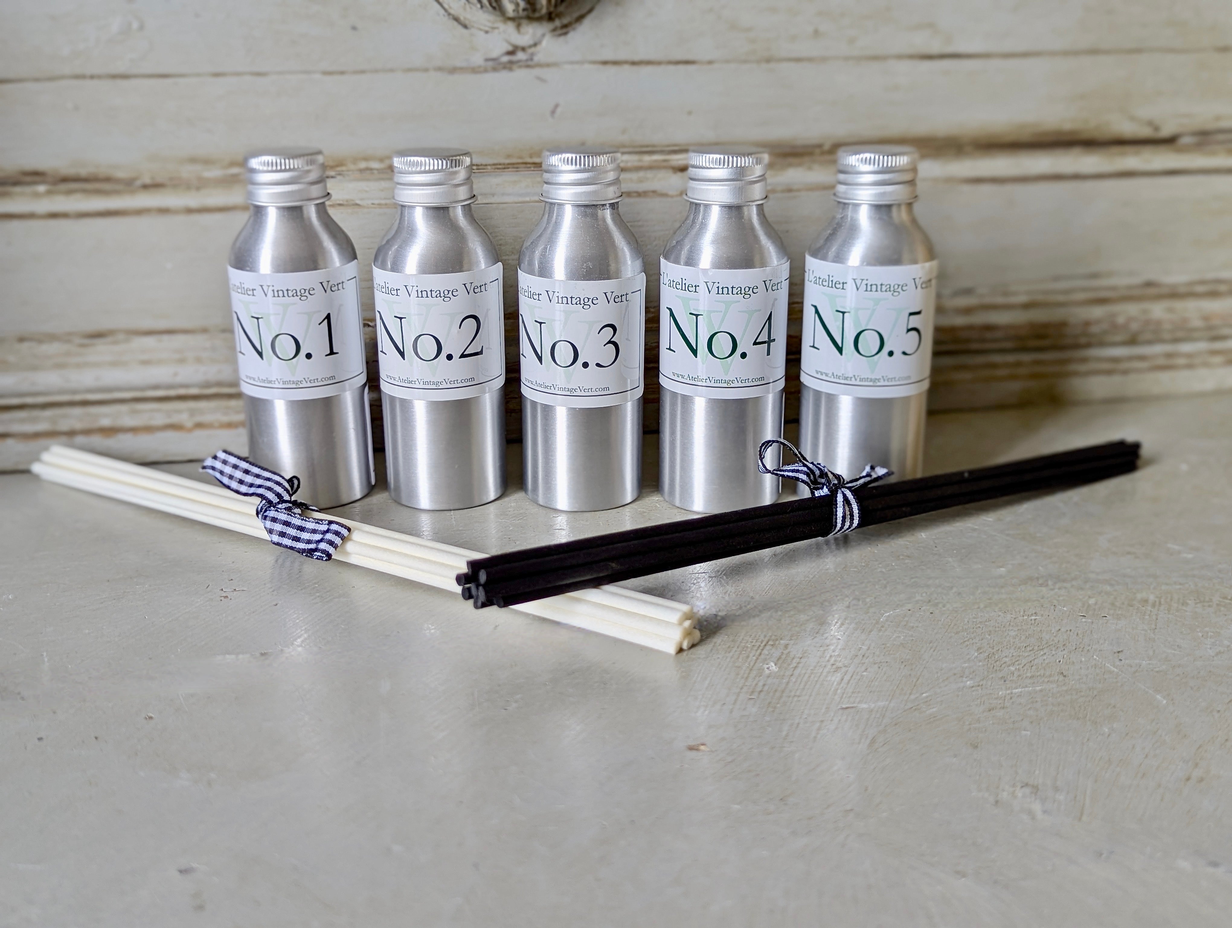 Recambios para difusor: elija su fragancia y color de caña, Atelier Vintage Vert