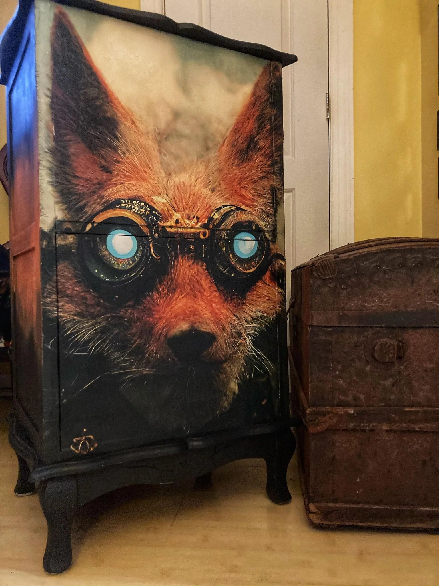 Future Fox Decoupage Paper - Mint par Michelle