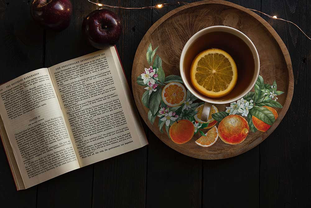 Transferencia de decoración de porción cítrica por rediseño de Prima