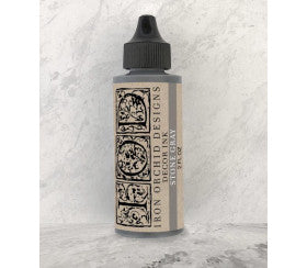 Tinta cinza de pedra por desenhos de orquídeas de ferro