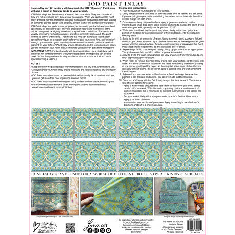Inlay de pintura de Marruecos por Iron Orchid Designs IOD