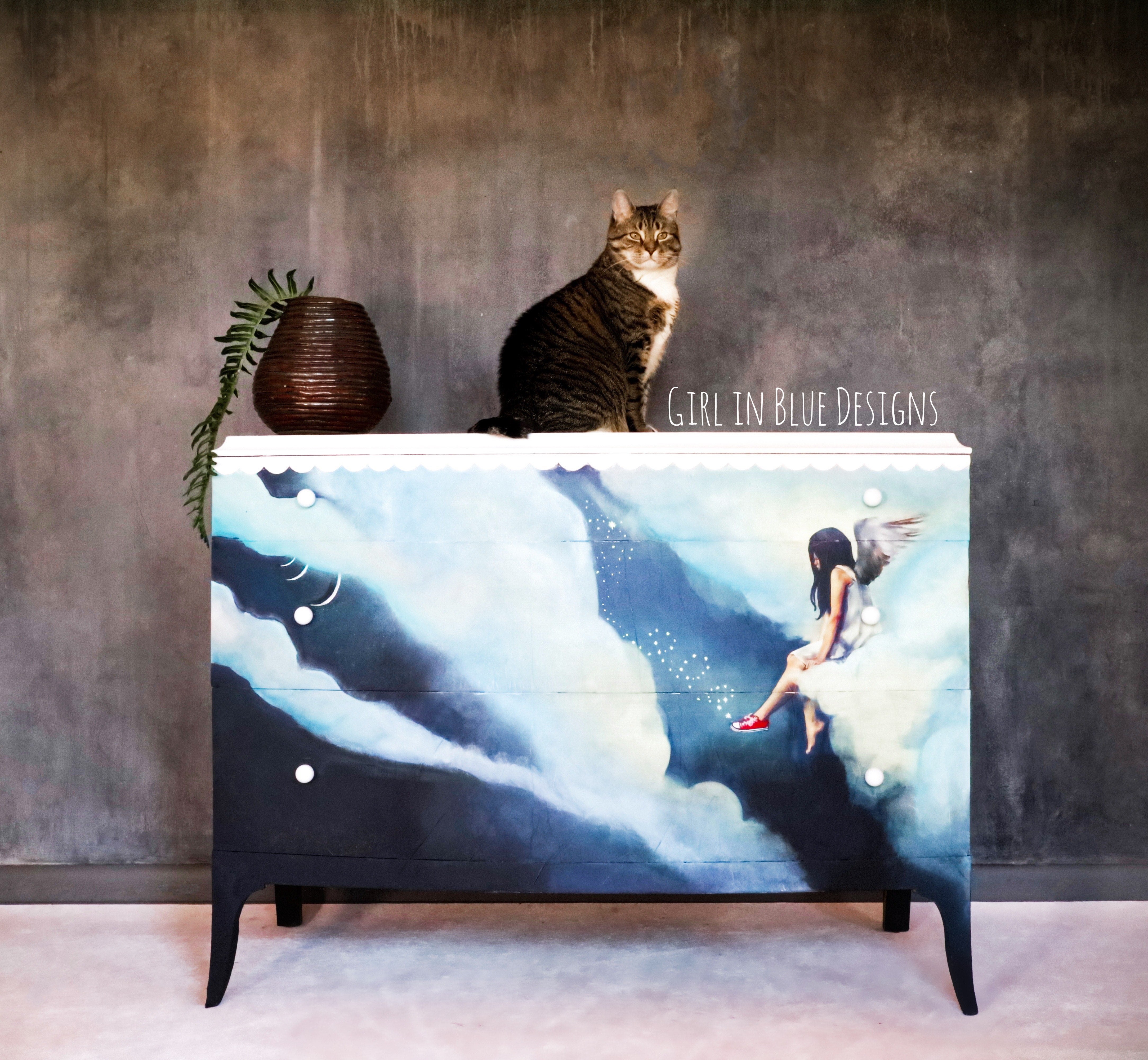 Angel Decoupage paper - Mint by Michelle